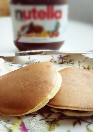 Foto resep dorayaki nutella