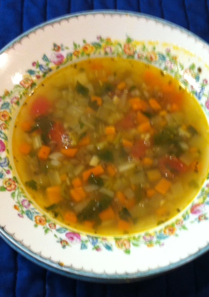 Una foto de Sopa italiana de lentejas