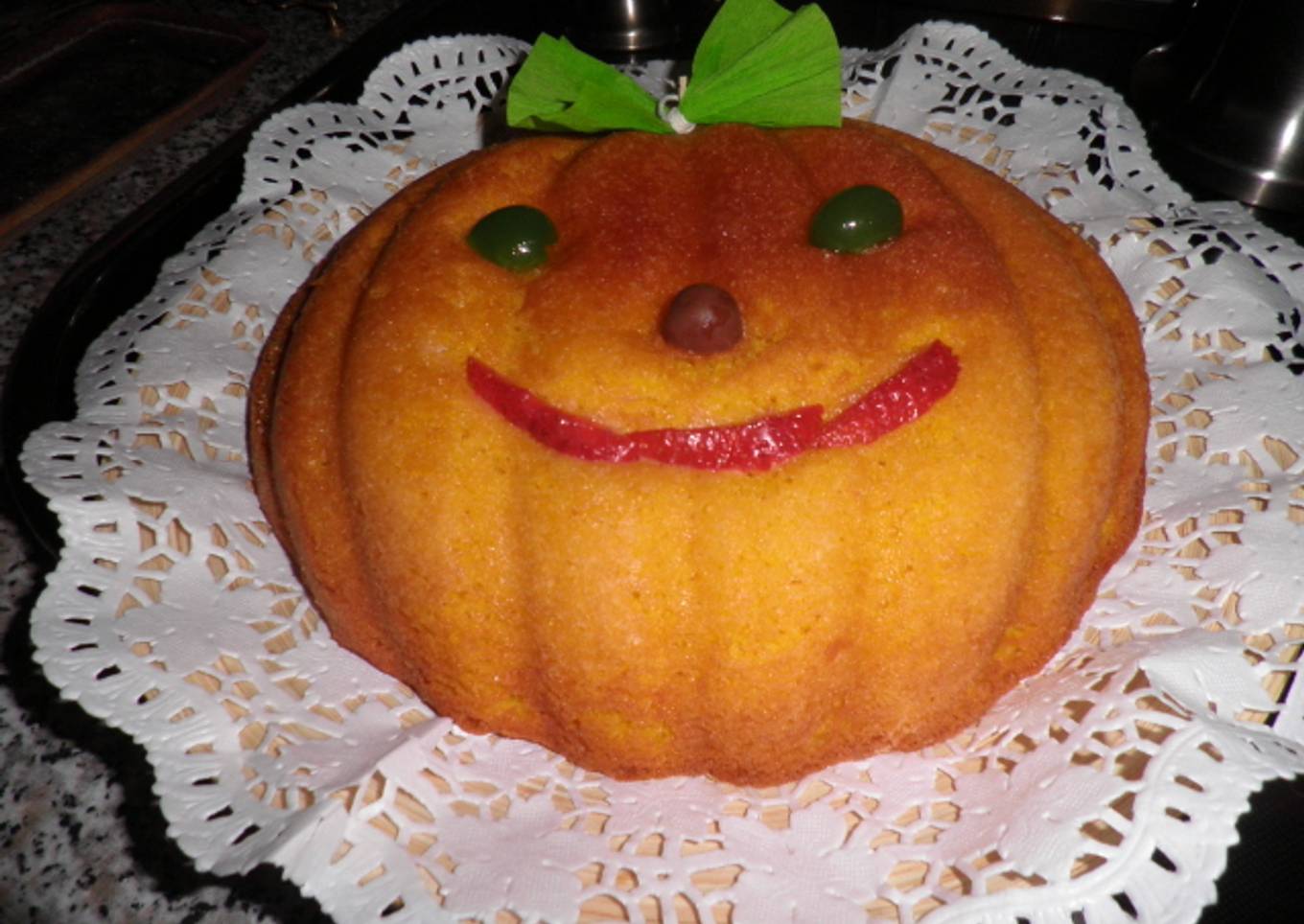 Bizcocho de calabaza Halloween