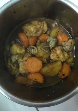 Hình của món Kho thập cẩm chay.