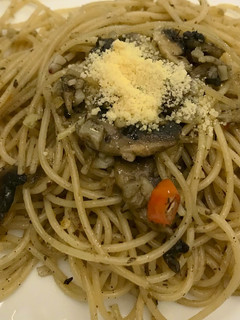 Foto resep Spaghetti aglio-olio mushroom spicy