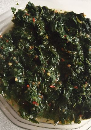 Foto resep Tumis pedas daun singkong