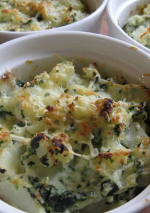 A picture of Spinach & Ricotta Potato Gratin.