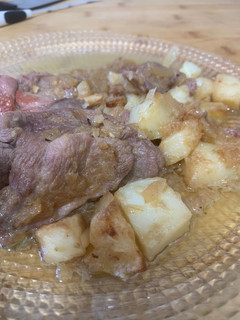 Una foto de Filete de pavo encebollado