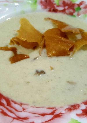 صورة لوصفة شوربة الفطر