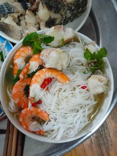 Hình của món Bún nước lèo quê nhà.