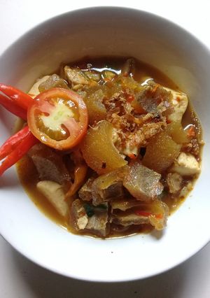 Foto resep Krensengan krecek kulit sapi pedas manis