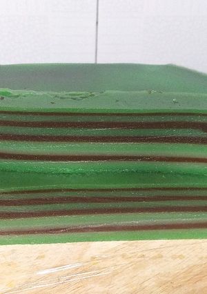 Foto resep Kue lapis coklat pandan