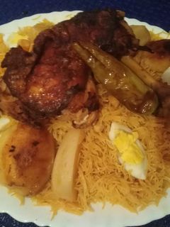 صورة لوصفة دويدة مجمرة بدجاج