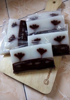 Foto resep Puding motif sakura,,