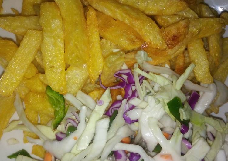 Recipes for Chips and salad