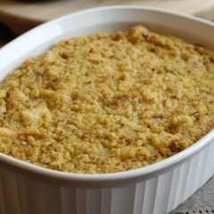 A picture of Granny Erva's Cornbread Dressing.