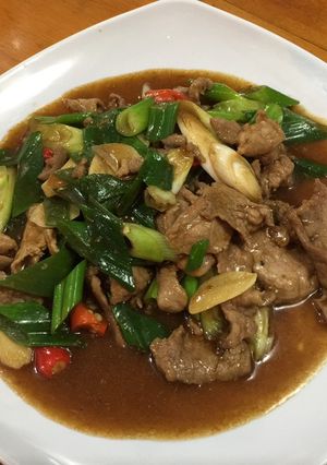 Hình của món Bò xào boaro.