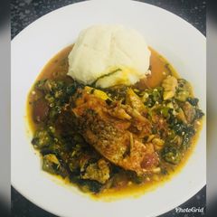 A picture of Okro soup.