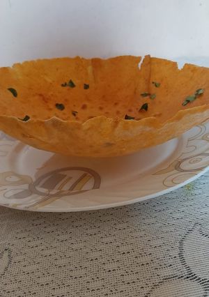 A picture of Karari roti-crispy roti.