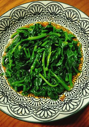 鵝油香蔥拌皇宮菜 的食譜成品照片