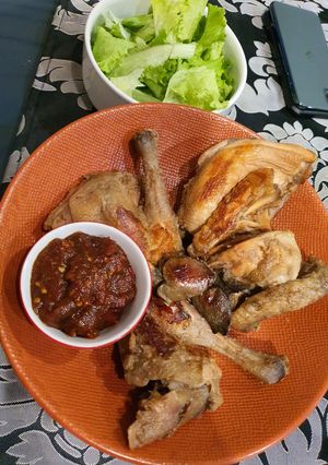 Foto resep Ayam panggang & sambal (mirip sri pandaan)