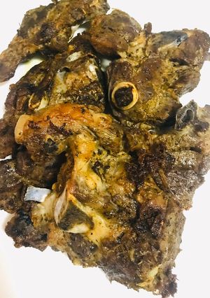 A picture of Baked mbuzi#weeklyjikonichallenge.