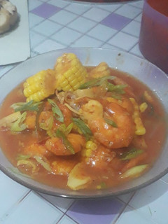 Foto resep Cumi udang saus padang rumahan