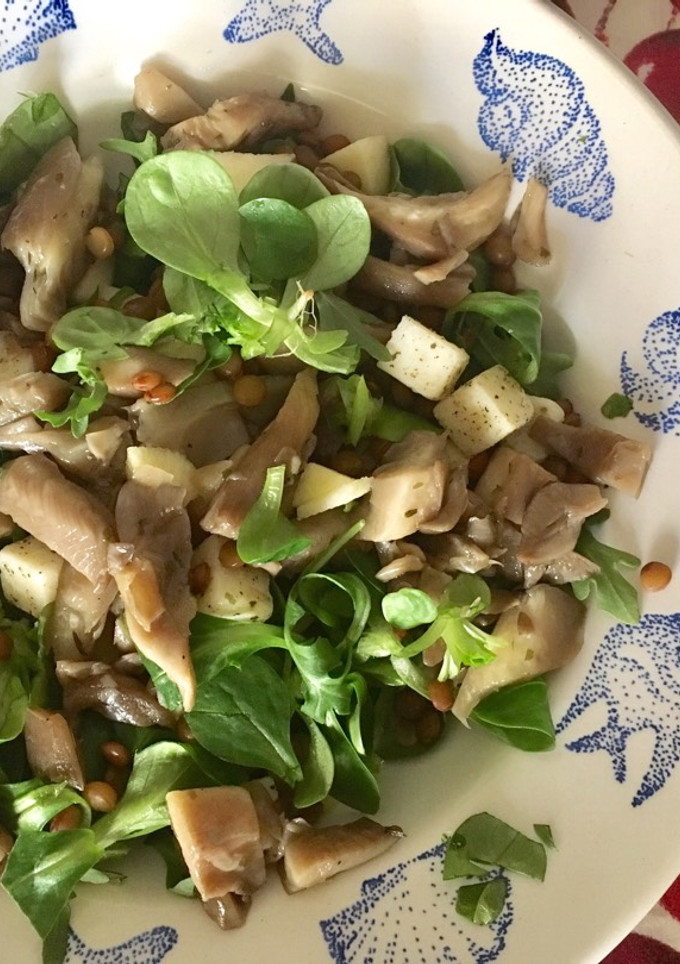 Una foto de Ensalada de setas