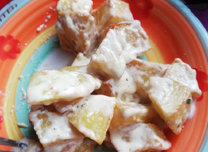 Una foto de Papas a la crema