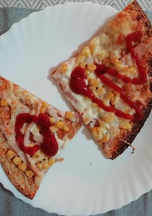 Tortilla pizza recept fotója