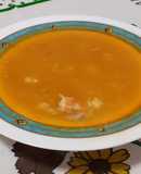 Sopa de pescado económica.