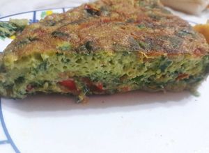 Una foto de Tortilla de acelga (cruda)