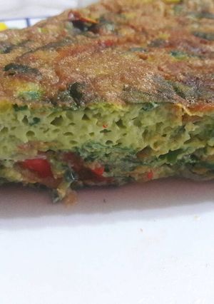 Una foto de Tortilla de acelga (cruda)