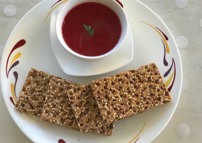 How to Prepare Super Quick Homemade Beetroot and oats soup