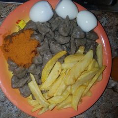 Dan wake da chips da kwai😋 A picture of Dan wake da chips da kwai😋.