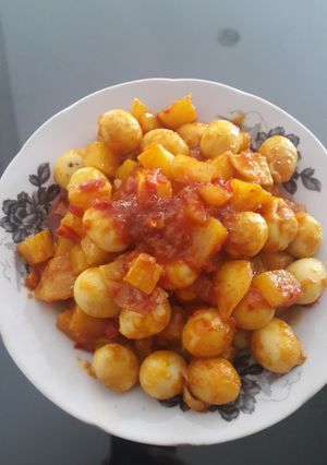Foto resep Sambal kentang telur hauche