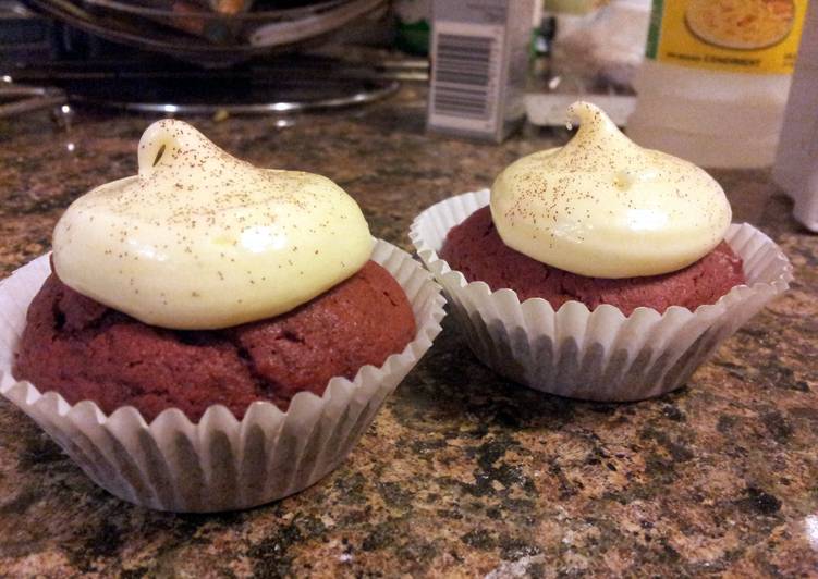 Red Velvet Cupcakes with Cream Cheese Frosting