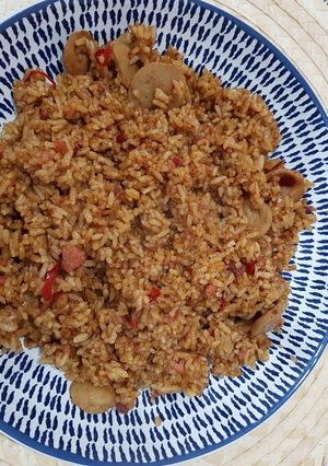 Foto resep Nasi Goreng Pedas Kornet Bakso