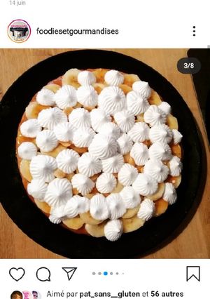 Une photo de Tarte banoffee VEGAN