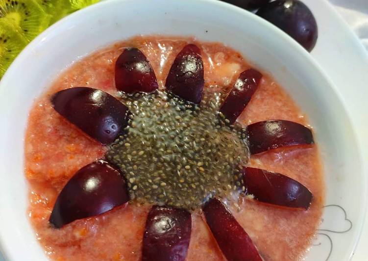 Easiest Way to Prepare Super Quick Homemade Plum chia smoothie