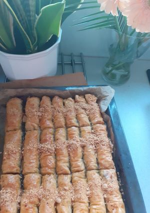 صورة لوصفة البقلاوة التركية بنكهة مغربية