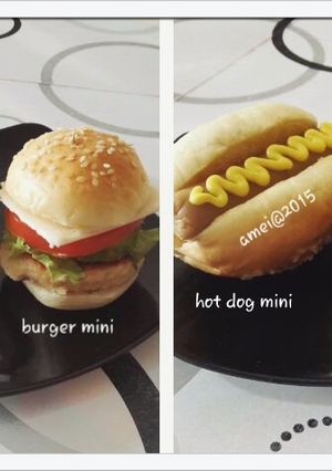 Foto resep Hot dog dan burger mini