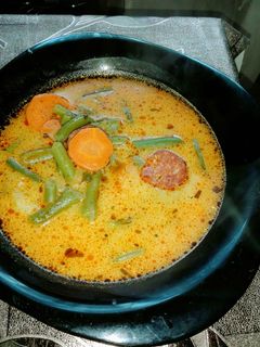 Zöldbab leves recept fotója
