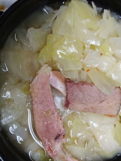 A picture of Cabbage and Ham.