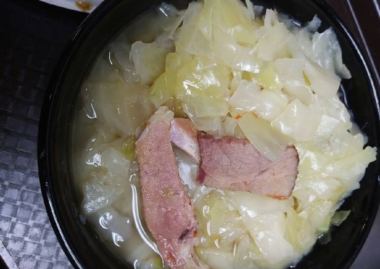 Easiest Way to Prepare Super Quick Homemade Cabbage and Ham