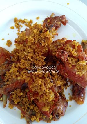 Foto resep Ayam goreng serundeng bumbu ungkep