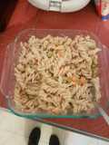 Macarron con verdura y atún