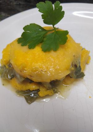 Una foto de Pastel de zapallo