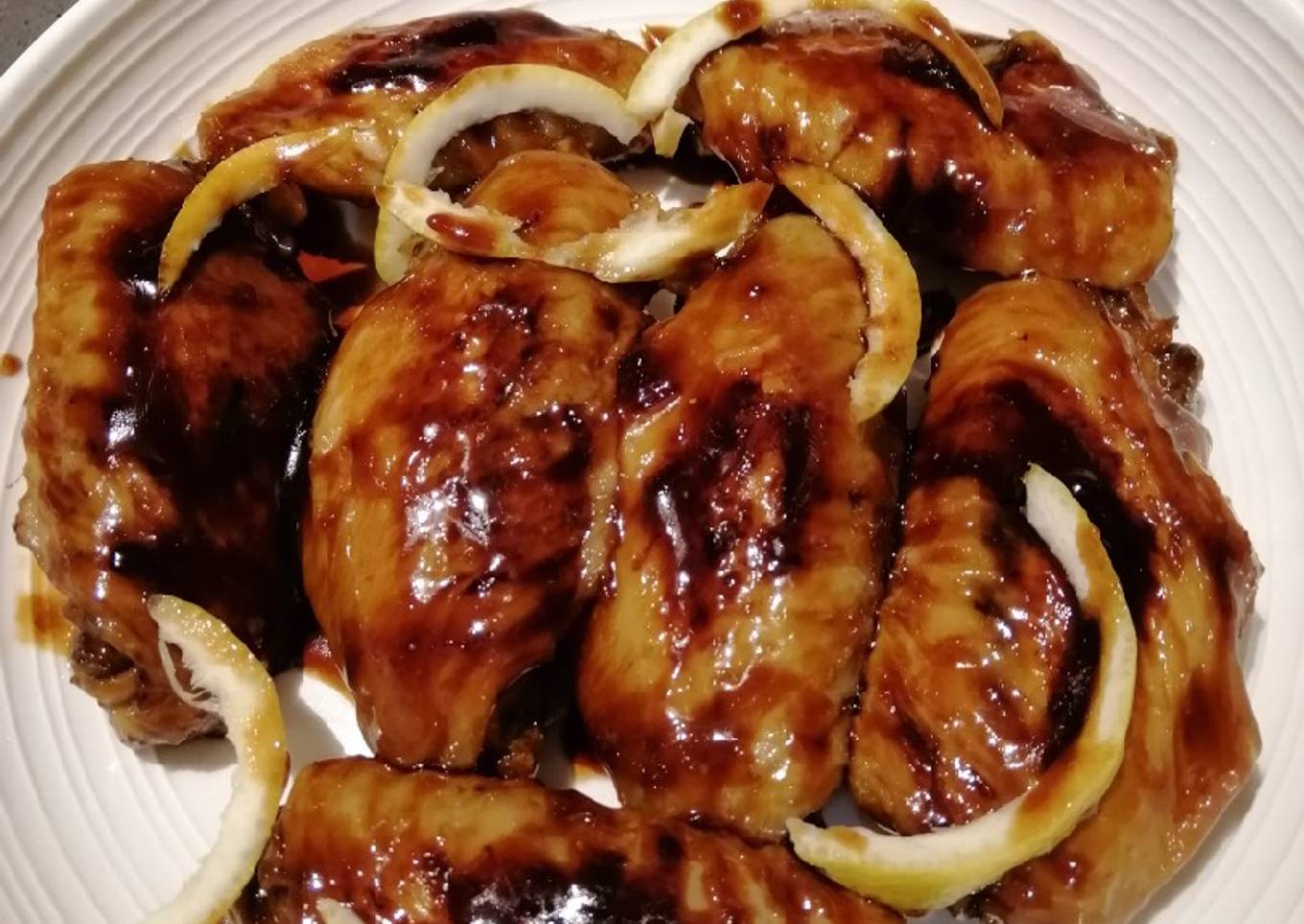 Chicken with lemon and honey