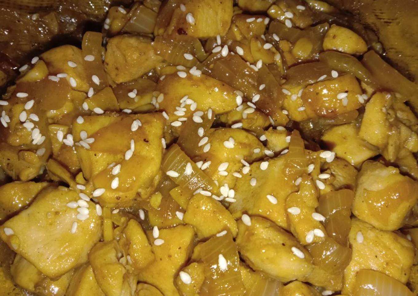 Ayam goreng kecap wijen