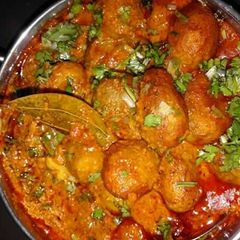 A picture of Kashmiri dam aloo.
