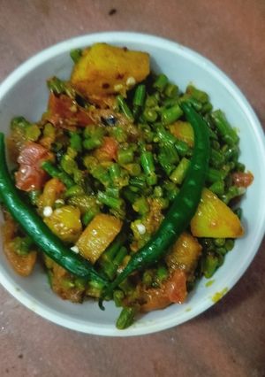 चावली आलू की सब्जी रेसिपी मुख्य फोटो