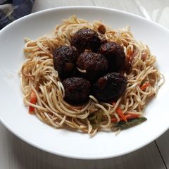 A picture of Dry Veg Manchurian.