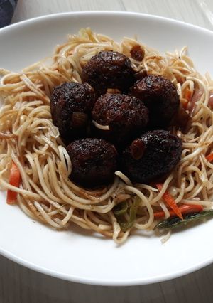 A picture of Dry Veg Manchurian.